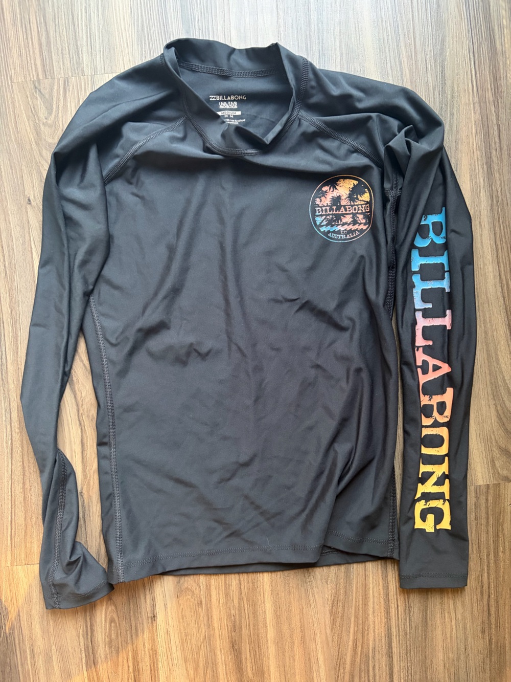 Billabong Women’s Black Long-Sleeve Rash Guard